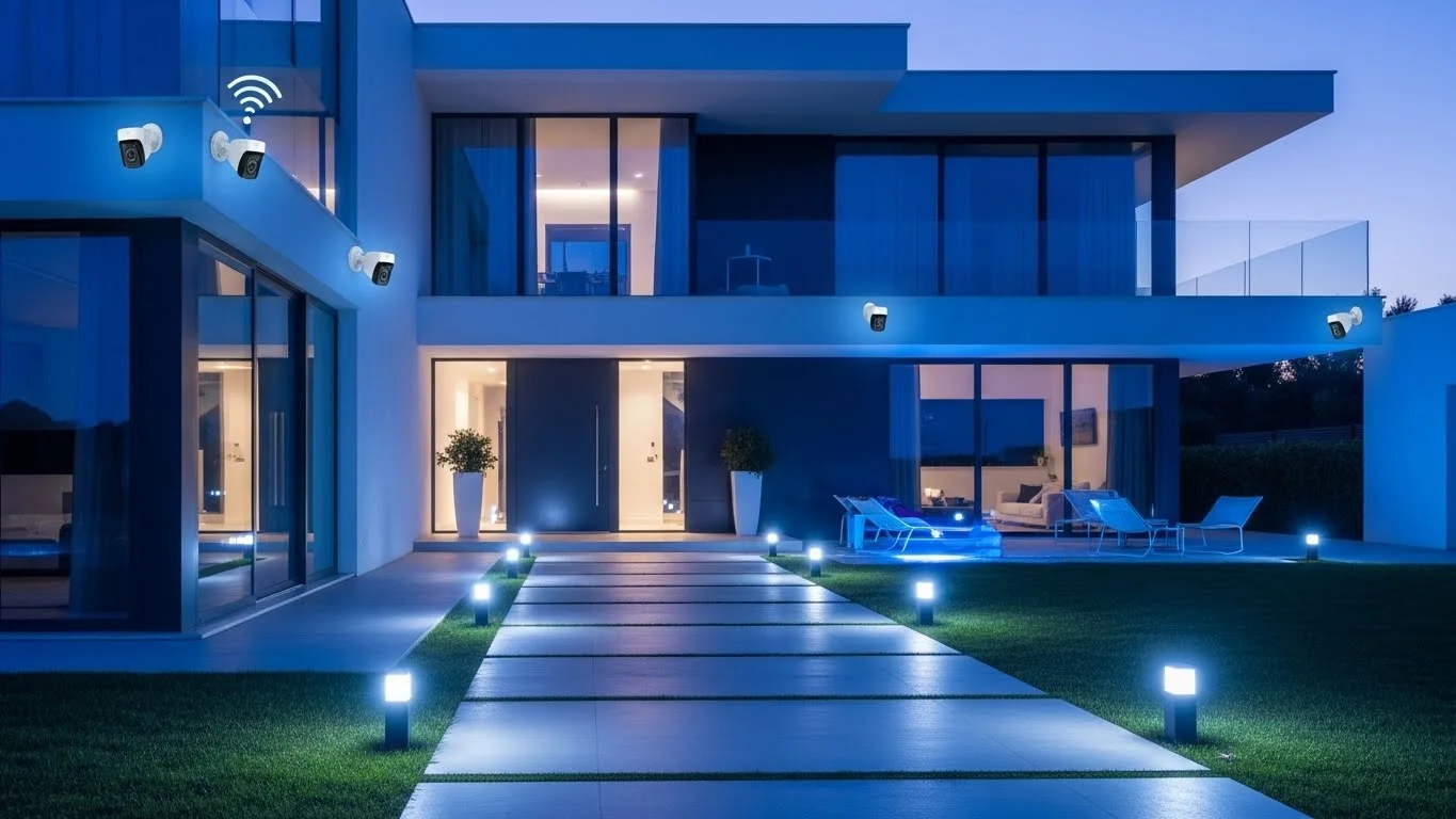 Sistemas de Seguridad Avanzados con Integración Eléctrica y de Iluminación